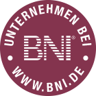 BNI Button – wir sind Mitglied im BNI